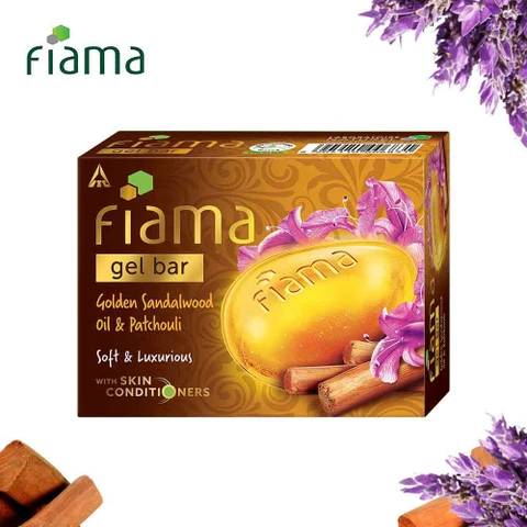 FIAMA GEL BAR GOLDEN SANDALWOOD 75 G