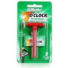 GILLETTE 7 O CLOCK STAINLESS 49RS
