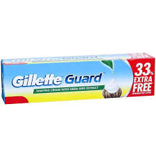GILLETTE GUARD SHAVING CREAM 125G