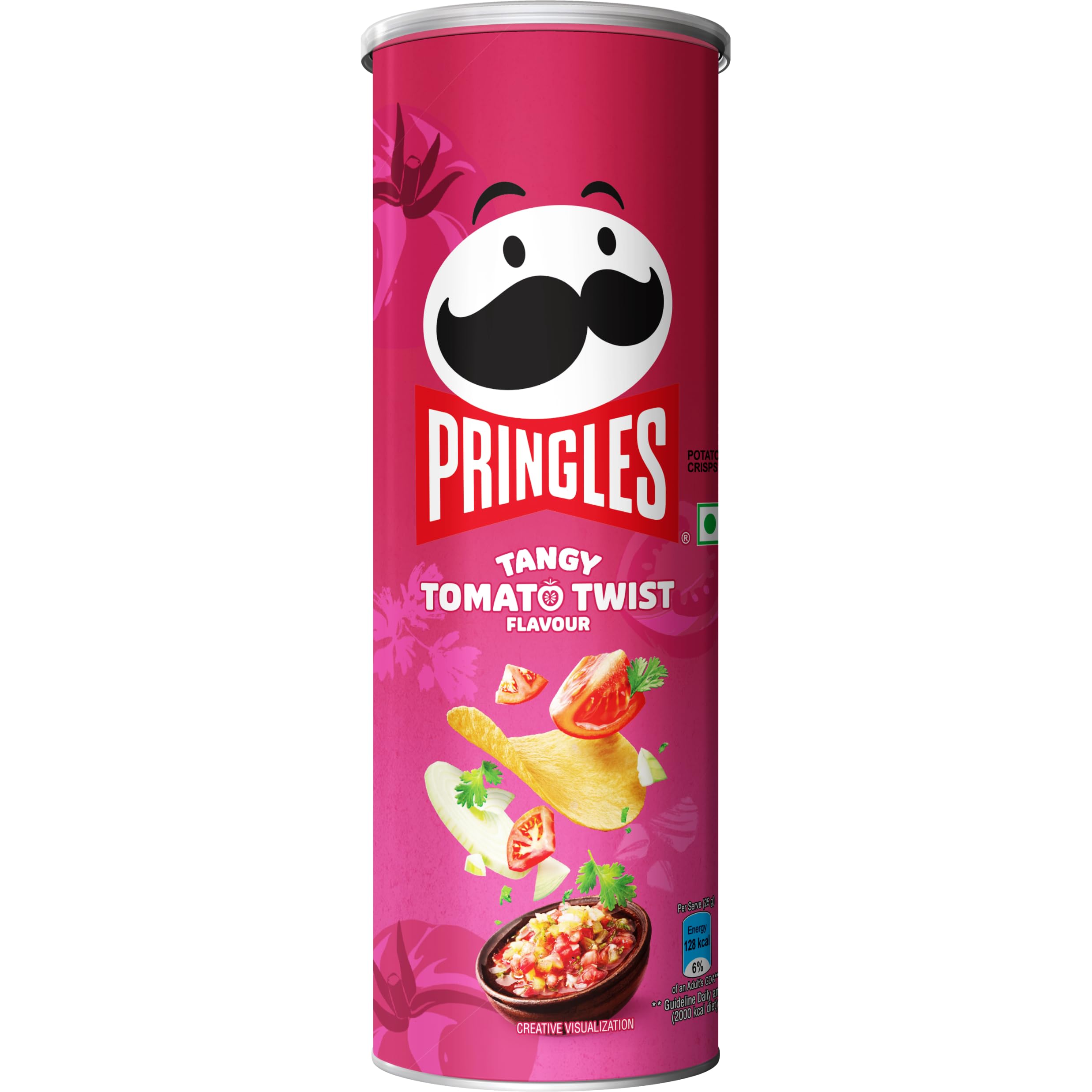 PRINGLES TANGY TOMATO TWIST FLAVOUR 102G