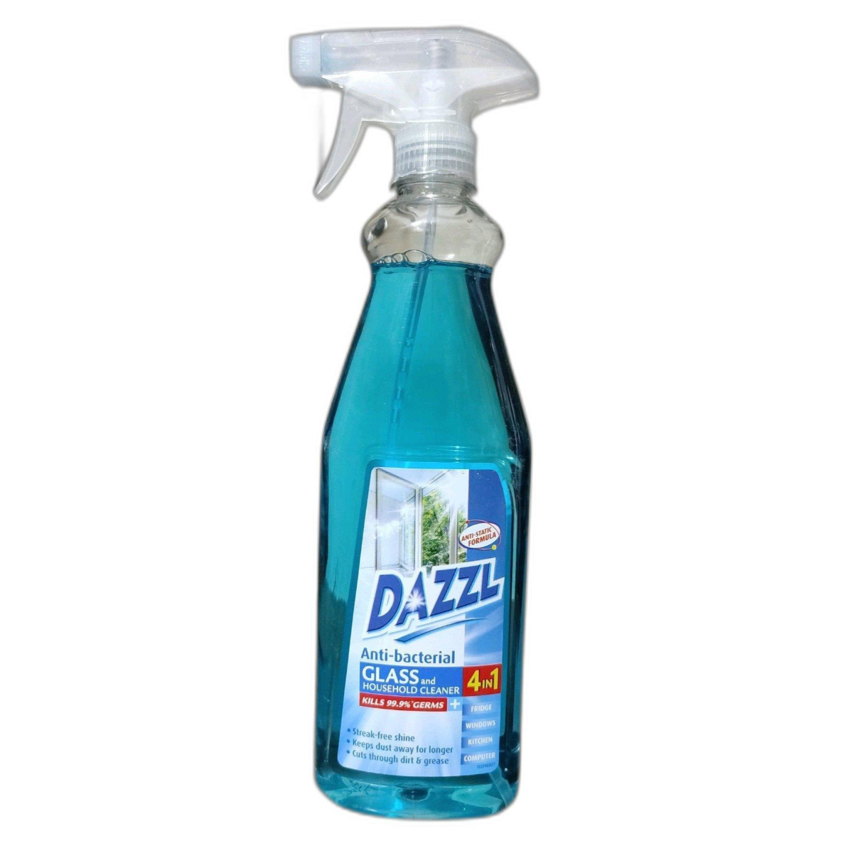 DAZZL ANTI BACTERIAL GLASS CLEANER 500ML