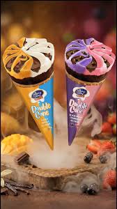 DAIRY DAY DOUBLE CONE BLACKURRANT