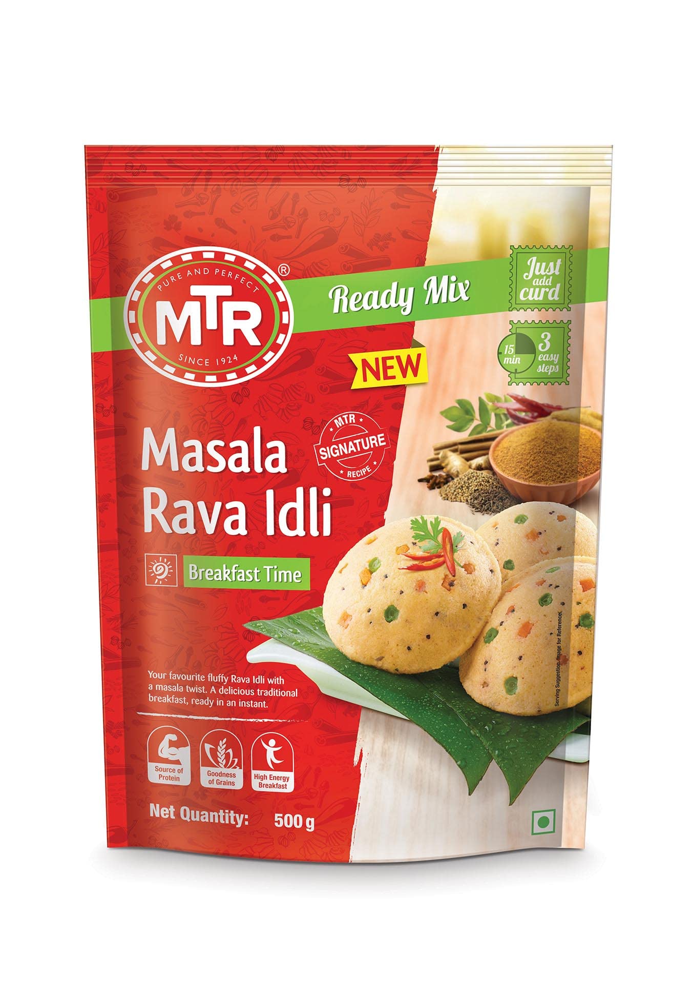 MTR MASALA RAVA IDLI 1+1
