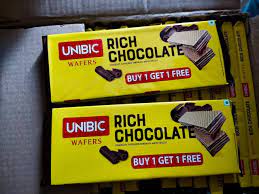 UNBIC WAFER RICH CHOCOLATE 60G 1+1