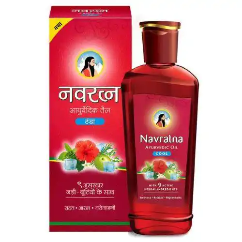 NAVRATNA AYURVEDIC OIL COOL 27ML