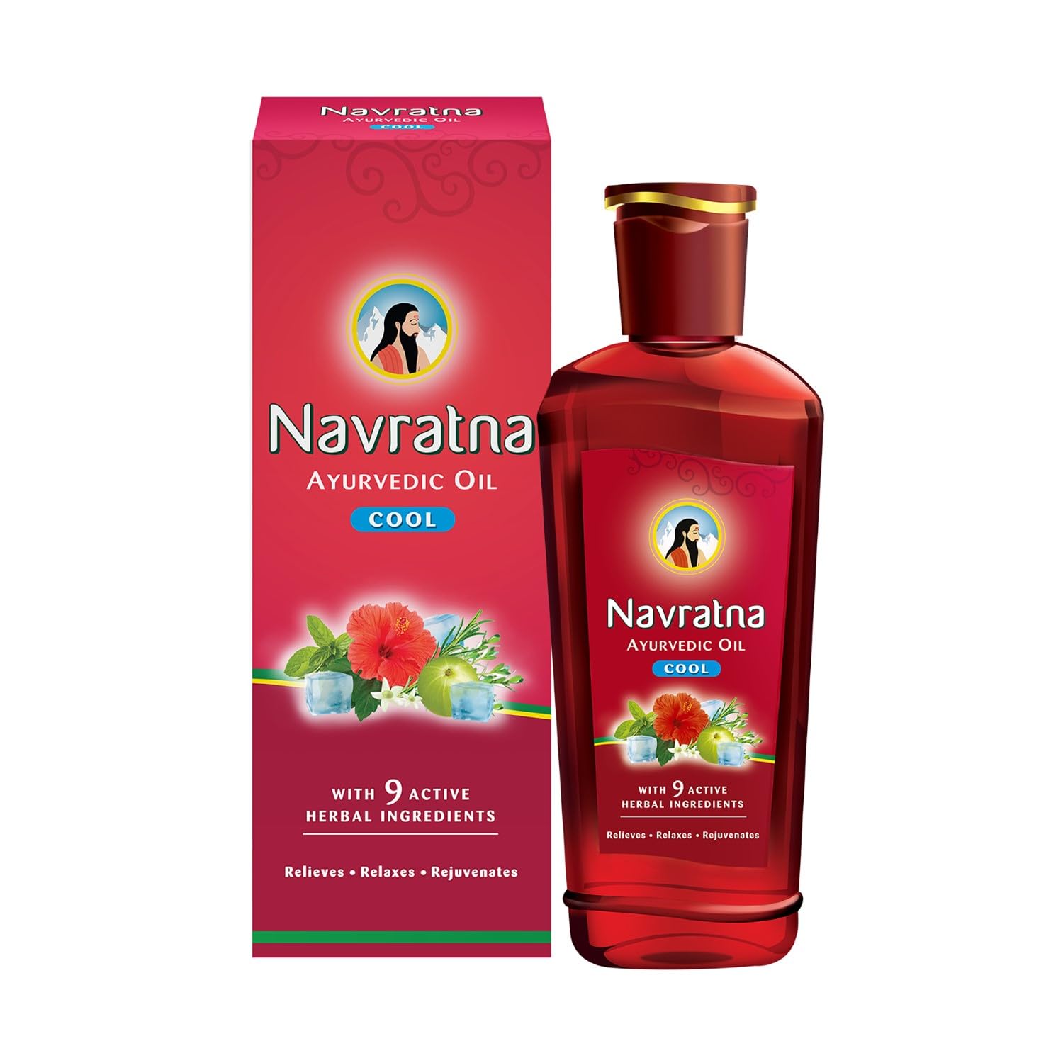 NAVRATNA AYURVEDIC OIL COOL 90ML